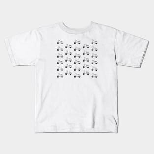 Vespa is life-white (cross small) Kids T-Shirt